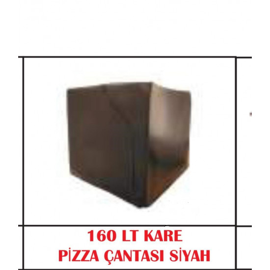 160 LİTRE KARE PİZZA ÇANTASI SİYAH ARWİC