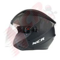 KASK ÇENESİZ MAT SİYAH VİZÖRLÜ 705 ECE BELGELİ NCR  