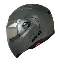 ÇENE AÇILIR VİZÖRLÜ ECE BELGELİ KASK NARDO GRİ NCR-158