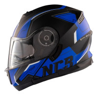 ÇENE AÇILIR KASK VİZÖRLÜ MAVİGRAFİK 160 ECE BELGELİ NCR 