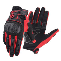 SCOYCO  MC23  KORUMALI ELDİVEN SİYAH KIRMIZI