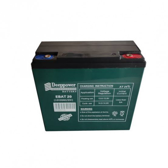 DEEPPOWER YATIK 12V 20AH ELEKTRİKLİ BİSİKLET AKÜSÜ