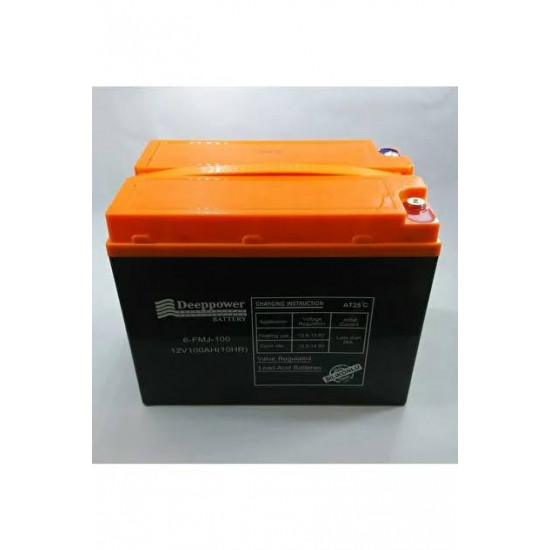 DEEPPOWER YATIK 12V 100AH ELEKTRİKLİ BİSİKLET AKÜSÜ