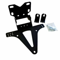 UNİVERSAL MOTOSİKLET SİNYAL BAĞLANTILI KATLANIR PLAKALIK SİYAH GGO