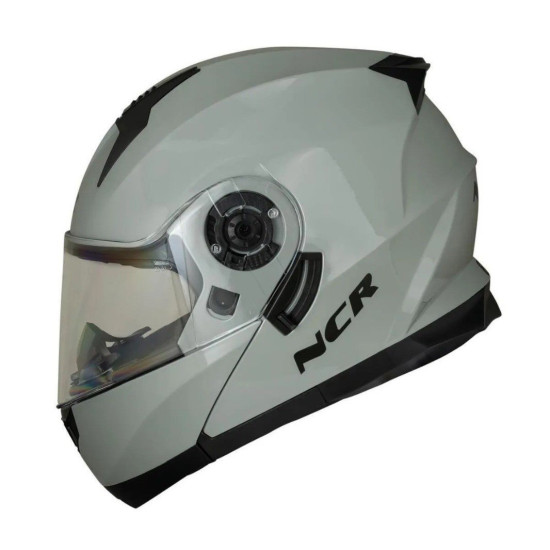 KASK ÇENE AÇILIR VİSORLÜ 162  ECE BELGELİ-COOL GRİ