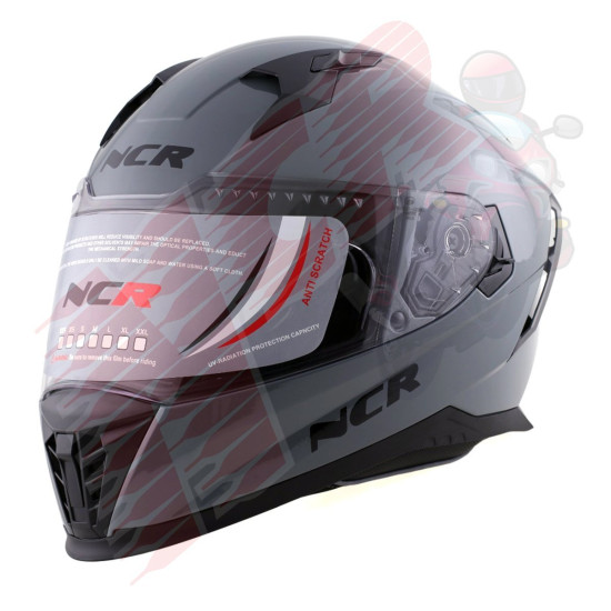 KASK KAPALI VİSÖRLÜ M69 ECE BLG NARDO GRİ