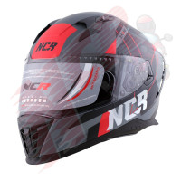 KASK KAPALI VİSÖRLÜ M69 ECE BLG KIRMIZI GRİ GRAFİK
