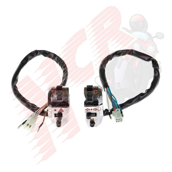 SAĞ-SOL KUMANDA KOMPLE  KROM AGK CG 125