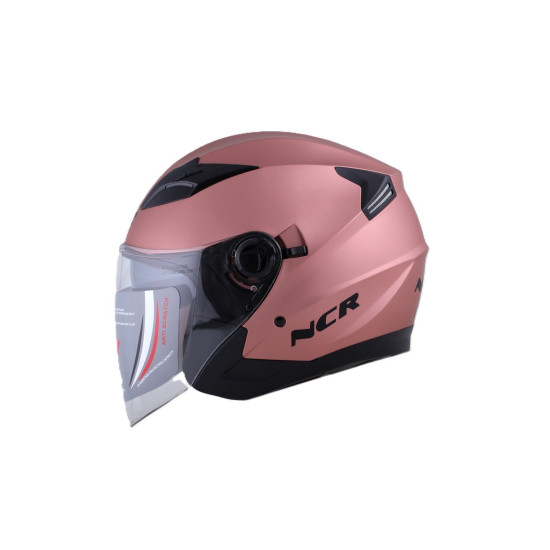 KASK ÇENESİZ VİZÖRLÜ 708 ECE BELGELİ - ROSE GOLD