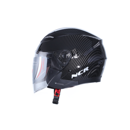 KASK ÇENESİZ VİZÖRLÜ 708 ECE BELGELİ - CARBON GÖRÜNÜM