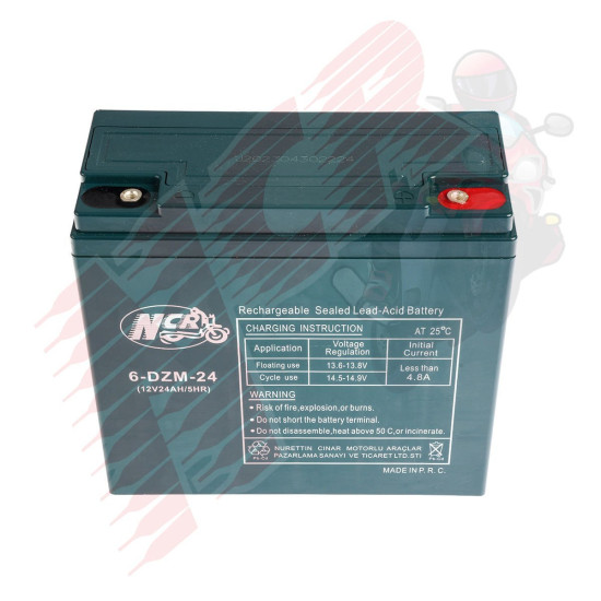 AKÜ-12/24 6 DZM 24 YEŞİL E.BİSİKLET NCR