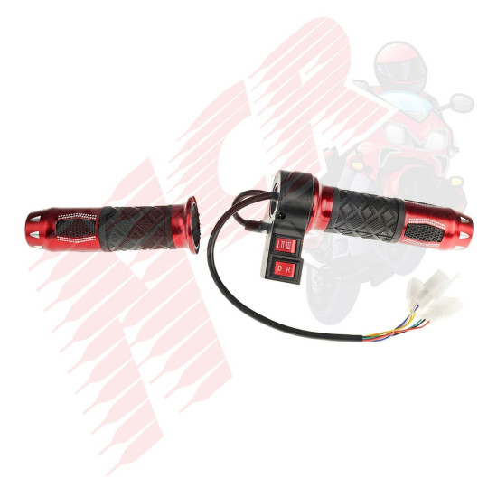 GAZ KOLU[TAKIM][3 VİTES/İLERİ-GERİ] KIRMIZI E-BIKE