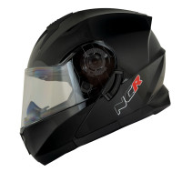 KASK ÇENE AÇILIR VİSORLÜ 162  ECE BELGELİ- PARLAK SİYAH