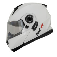 KASK ÇENE AÇILIR VİSORLÜ 162  ECE BELGELİ- PARLAK BEYAZ