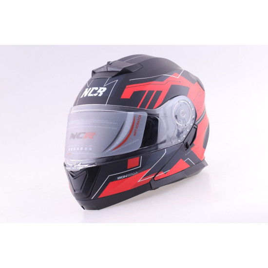 KASK ÇENE AÇILIR VİSÖRLÜ 160 ECE BELGELİ- KIRMIZI GRAFİK (2)