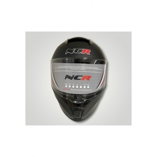 FUL FACE VİZÖRLÜ ECE BELGELİ M66 KASK PARLAK SİYAH NCR