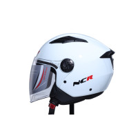 KASK ÇENESİZ 236 ECE BELGELİ- PARLAK BEYAZ NCR