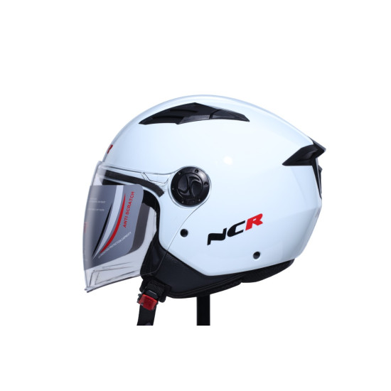 KASK ÇENESİZ 236 ECE BELGELİ- PARLAK BEYAZ NCR