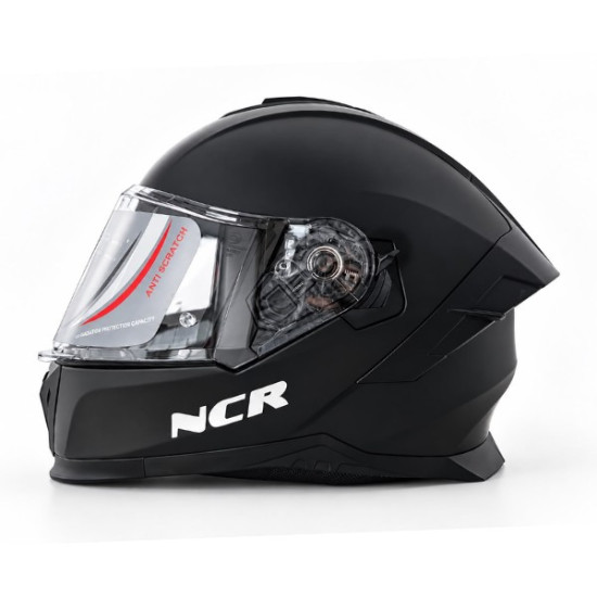 KASK KAPALI M73 ECE SERTİFİKALI-PARLAK SİYAH NCR