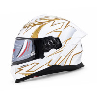 KASK KAPALI M73 ECE SERTİFİKALI- SARI WING GRAFİK  NCR