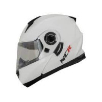 ÇENE AÇILIR KASK VİZÖRLÜ BEYAZ 160 ECE BELGELİ NCR