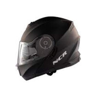 ÇENE AÇILIR KASK VİZÖRLÜ PARLAK SİYAH 160 ECE BELGELİ NCR 