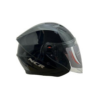 KASK ÇENESİZ PARLAK SİYAH VİZÖRLÜ 705 ECE BELGELİ NCR  