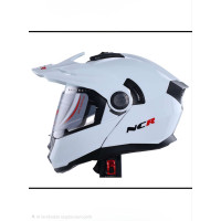 KASK ÇENE AÇILIR VİZÖRLÜ 165 ECE BELGELİ - PARLAK BEYAZ NCR