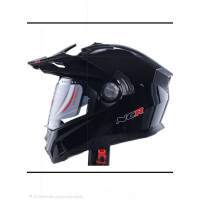 KASK ÇENE AÇILIR VİZÖRLÜ 165 ECE BELGELİ - PARLAK  SİYAH NCR