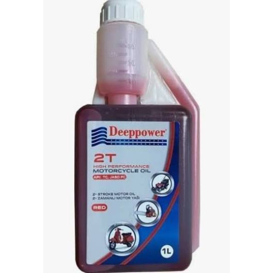 DEEPPOWER YAĞ MOTO OİL 2T 1LT YAĞ ÖLÇEKLİ 4T [12X1 LT] 